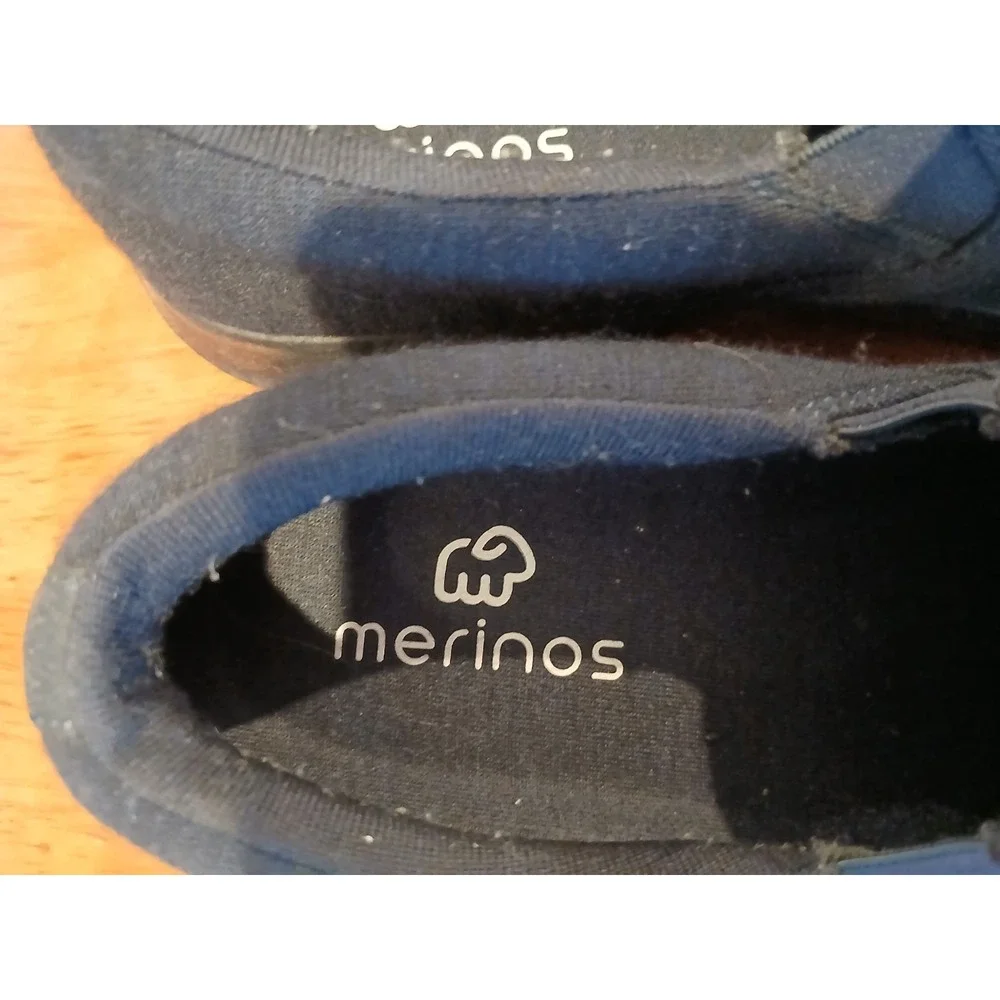 Merino's Slip-On Comfort Shoes Men's Australian‎ Merino Wool Navy Blue 8